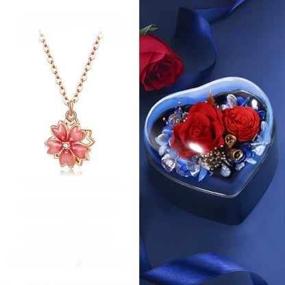 Peach Blossom Necklace 🌸