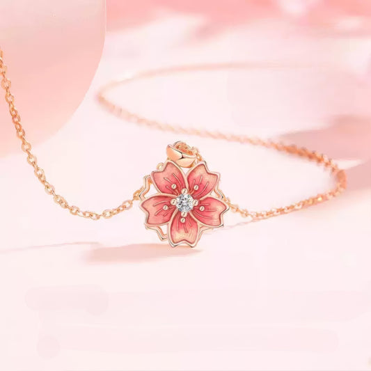 Peach Blossom Necklace 🌸