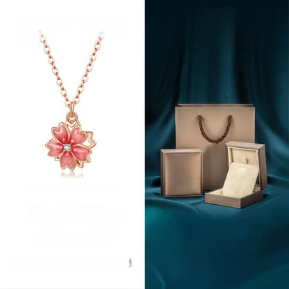 Peach Blossom Necklace 🌸