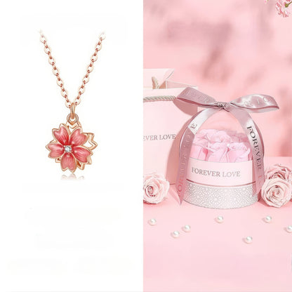 Peach Blossom Necklace 🌸