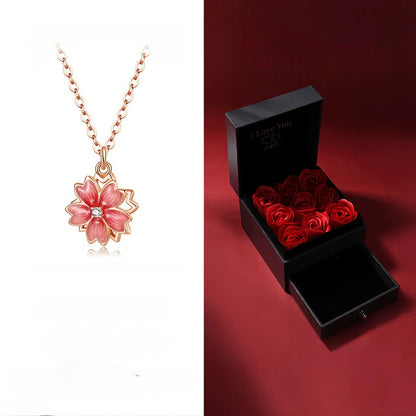 Peach Blossom Necklace 🌸